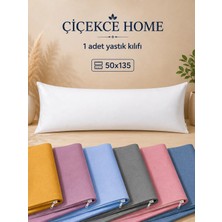 ÇİÇEKCE HOME Yastık Kılıfı 1 Adet 50X135 Uzun Yastık Kılıfı Çeşitleri Fermuarlı