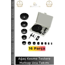 #matkapucutakımı 16 Parça Panç Seti Metal Ahşap Plastik Alüminyum Delme Aparatı Kesme Matkap Ucu Takımı