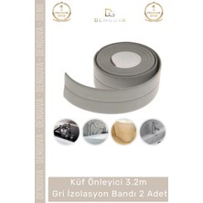 #izolasyobandı Su Sızdırmaz Lavabo Küvet Kenar Bandı 32 mt Ithal Pe Malzeme Gri Izolasyon Bant 1 Adet