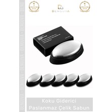 #metalsabun Kaliteli Paslanmaz Çelik 304 Sınıfı Mutfak Soğan Sarımsak Balık Koku Giderici Metal Sabun - 1 Adet