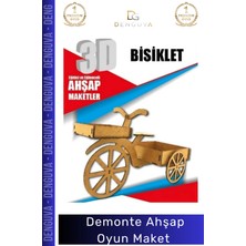 #maketoyun Eğitici Boyanabilir 3D Puzzle Lazer Kesim Mdf Hobi Seti Sök Tak Demonte Ahşap Oyun Maket
