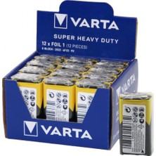 Marsilyan Varta  9 Volt  Pil  E   12PCS (K95)