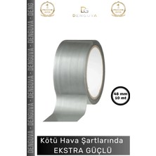 #izolasyonbandı Gri Çok Amaçlı Dayanıklı Su Geçirmez Güçlü Yapışkan Yalıtım Montaj Tamir Bandı 48 mm 10 mt - 1 Adet