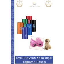 #kakapoşeti Köpek Kaka Poşeti Sızdırmaz Dayanıklı Hijyenik Evcil Hayvan Malzemesi 4 Paket 60 Adet Rulo