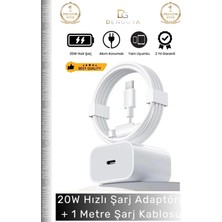 #şarjadaptör 20W Hızlı Şarj Adaptör Seti Lightning Data Type C Kablosu 7 8 x 11 12 13 14 15 Plus Pro