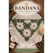 Bikaya Home El Yapımı Örgü Bandana | %100 Pamuk | Çok Amaçlı Bel Şalı | Yazlık & Hediyelik