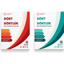 Meb Dört Dörtlük Tyt Ayt Kimya Konu Pekiştirme Testleri 2 Kitap Seti | Video Çözümlü Yks Kimya Soru Bankası