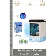 #vantilatör Dijital Sessiz Kompakt Modern USB Nemlendirici Soğutucu Hazneli Ekranlı Fan Vantilatör