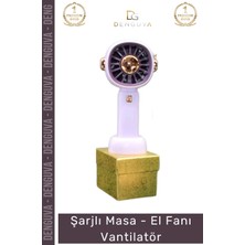 #vantilatör Şarjlı 3 Kademeli Taşınabilir Mini Portatif Güçlü USB Masaüstü Masa El Fanı Vantilatör