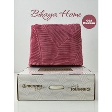 Bikaya Home Elegans Embos Tek Kişilik Battaniye - Orijinal Kutu - 160X220 cm - Yeni Renk ve Desenler