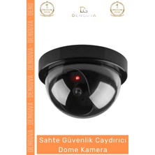 #caydırıcıkamera Hareket Sensörlü Kırmızı LED Işıklı Gece Görüşlü Güvenlik Caydırıcı Dome Kamera