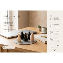 Nakama-Co Mini Dekoratif Vazo Seti – Balkon & Ev Dekorasyonu Için Mini Vazolar (5’li)