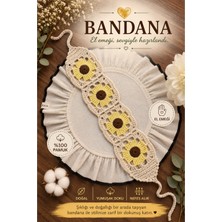 Bikaya Home El Yapımı Örgü Bandana | %100 Pamuk | Çok Amaçlı Bel Şalı | Yazlık & Hediyelik