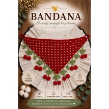 Bikaya Home El Yapımı Örgü Bandana | %100 Pamuk | Çok Amaçlı Bel Şalı | Yazlık & Hediyelik