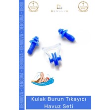 #kulaktıkacı Su Geçirmez Silikon Yüzücü Kulak Tıkacı Koruyucu Klips Kaliteli Burun Tıkayıcı Havuz Seti