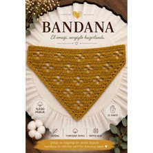 Bikaya Home El Yapımı Örgü Bandana | %100 Pamuk | Çok Amaçlı Bel Şalı | Yazlık & Hediyelik
