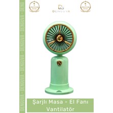 #vantilatör Mini Sessiz Şık Portatif Pastel Soğutucu Taşınabilir USB Şarjlı Masa El Fanı Vantilatör