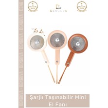 #elfanı Şarjlı USB Girişli 3 Kademeli Hız Ayarlı Güçlü Motorlu Sessiz Taşınabilir Mini El Fanı