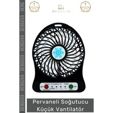 #vabntilatör Kompakt Masaüstü Mini Şarj Edilebilir Ofis Ev Araba Fanı Pervaneli Soğutucu Küçük Vantilatör