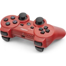 Zenviaa Bluetooth Gamepad Oyun Kolu Ps3 Uyumlu Kırmızı ND600B Zenviaaggg