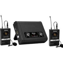 Omrs Store König K-302YY Kablosuz Yaka Mikrofon Seti (Yaka + Yaka Uhf Çift Kanal)
