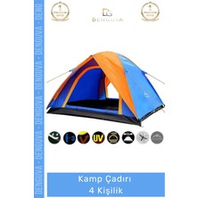 #kampçadırı Su Geçirmez Pratik Kurulumlu Dayanıklı Geniş Iç Hacimli Oxford Kamp Çadırı 4 Kişilik