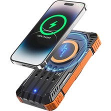 Marsilyan Güneş Enerjili Powerbank 20000 Mah Kablosuz ve Hızlı Şarj Destekli Taşınabilir Şarj Cihazı