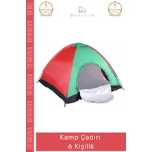 #kampçadırı Otomatik Kurulum Su Geçirmez Geniş Iç Hacim Dayanıklı Fiberglass Kamp Çadırı 6 Kişilik