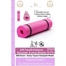 #kampmatı Kaymaz Pilates Yoga Aerobik Fitness Taşıma Askılı Konforlu Kamp Matı Yer Minderi 6,5mm