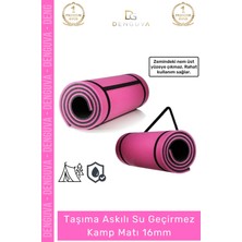 #kampmatı Pilates Yoga Fitness Spor Minderi Kaymaz Taban Taşıma Askılı Konfor Serisi 16MM Kamp Matı