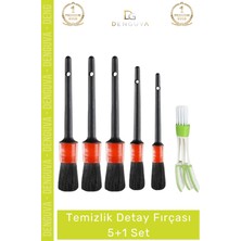 #temizlikfırçası Araba Otomobil Araç Jant Motor Klima Iç Dış Bakım Temizlik Detay Fırçası 5+1 Set