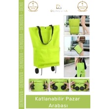 #pazararabası Pratik Fonksiyonel Tekerlekli Alışveriş Taşıma Çantası Kamp Katlanabilir Pazar Arabası