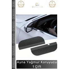 #aynakoruyucu Araba Yan Ayna Yağmur Koruyucu Estetik Karbon Tasarım Koruyucu Siper Karbon Desenli