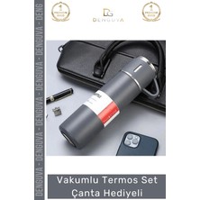 #çeliktermos Vakumlu Çelik Termos Bardaklı Kamp Ğcılık Piknik Isı Koruyucu Set Çanta Hediyeli 550 ml