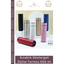 #termos Akıllı LED Isı Yalıtımlı Sızdırmaz Çelik Gövde Sıcaklık Göstergeli Dijital Termos 500 ml