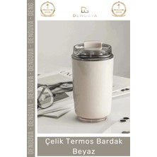 #termos Paslanmaz Sızdırmaz Isı Yalıtımlı Vakumlu Ofis Outdoor Kahve Çelik Termos Bardak Beyaz