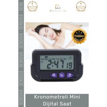 #dijitalsaat Otomobil Ev Ofis Masaüstü Alarm Tarih Portatif Hassas Kronometreli Mini Dijital Saat