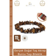 #bileklik Doğal Taş Şifalı Ayarlanabilir Esnek Su Geçirmez Akrep Burçları Burç Unisex Bileklik