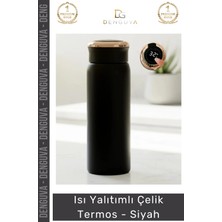 #termos Paslanmaz 304 Kalite Vakumlu Isı Korumalı Modern Tasarım Şık Sızdırmaz Mat Çelik Termos