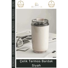 #termos Paslanmaz Sızdırmaz Isı Yalıtımlı Vakumlu Ofis Outdoor Kahve Çelik Termos Bardak Siyah