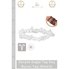 #bileklik Doğal Taş Enerjili Ayarlanabilir Su Geçirmez Kaliteli Koç Burçları Burç Unisex Bileklik