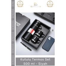 #termos Paslanmaz Çelik 304 Kalite Vakumlu Sızdırmaz Sağlam Hediye Kutulu Termos Set 500 ml