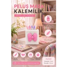ArtMaster Pembe Masaüstü Peluş Kalemlik 1 Adet PP-283 Renkli Masa Üstü Kalemlik Düzenleyici Plastik Ofis Büro Ev Çalışma Masası