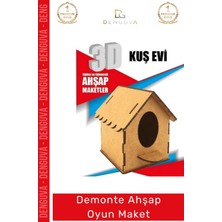 #oyuncak Eğitici Eğlenceli Lazer Kesim 3mm Mdf Boyanabilir 3D Puzzle Demonte Ahşap Oyun Maket