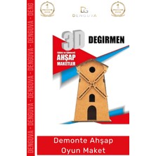 #oyuncak Eğitici Eğlenceli Lazer Kesim 3mm Mdf Boyanabilir 3D Puzzle Demonte Ahşap Oyun Maket
