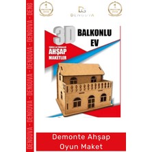 #oyuncak Eğitici Eğlenceli 3mm Ham Mdf Boyanabilir 3D Sök Tak Puzzle Demonte Ahşap Oyun Maket