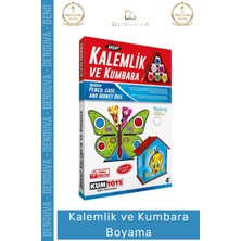 #kalemlik Eğitici Boyanabilir Kendin Yap Lazer Kesim Mdf Hobi Hediye Ahşap Kalemlik Kumbara 2'li Seti