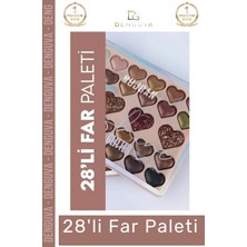 #farpaleti Sedefli Shine Kalp Tasarım 56 Renk Profesyonel Yoğun Pigment Tozutmaz Far Paleti 2'li Set