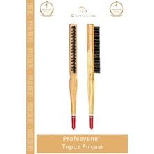 #topuzfırçası Liva Professional Comb Ergonomik Ahşap Gövde Isıya Dayanıklı Profesyonel Topuz Fırçası