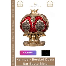 #biblo Polyester Sarı Küçük Boy Dekoratif Hediyelik Obje Şık Modern Ev Bereket Nar Boytu Biblo